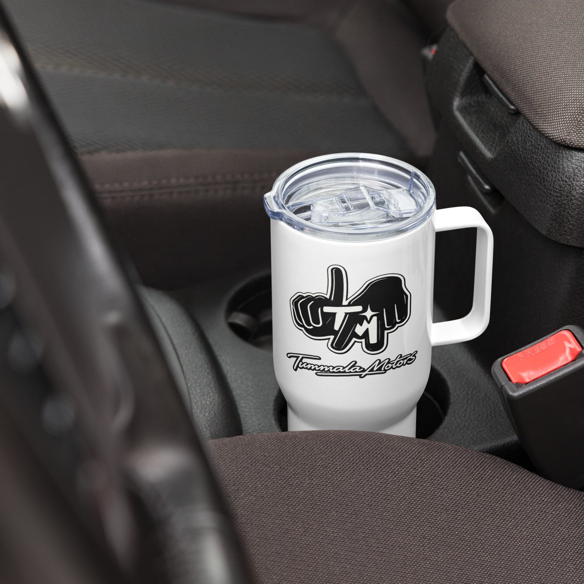 TM Travel Mug With Handle - Image 5
