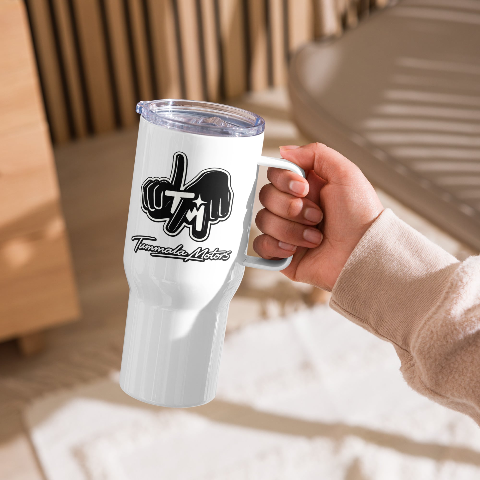TM Travel Mug With Handle - Image 8
