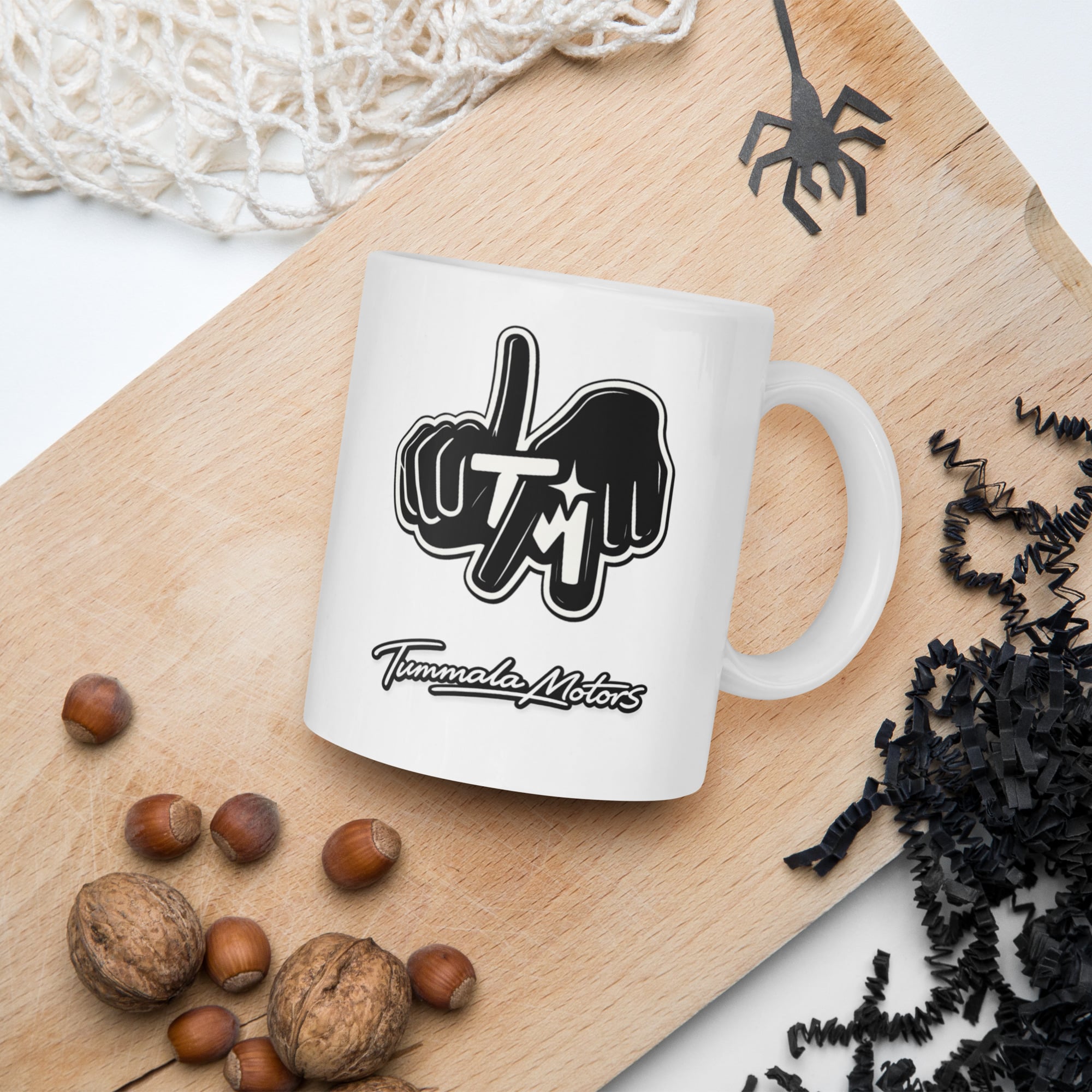 Tummala Motors White Glossy Ceramic Mug - Image 6