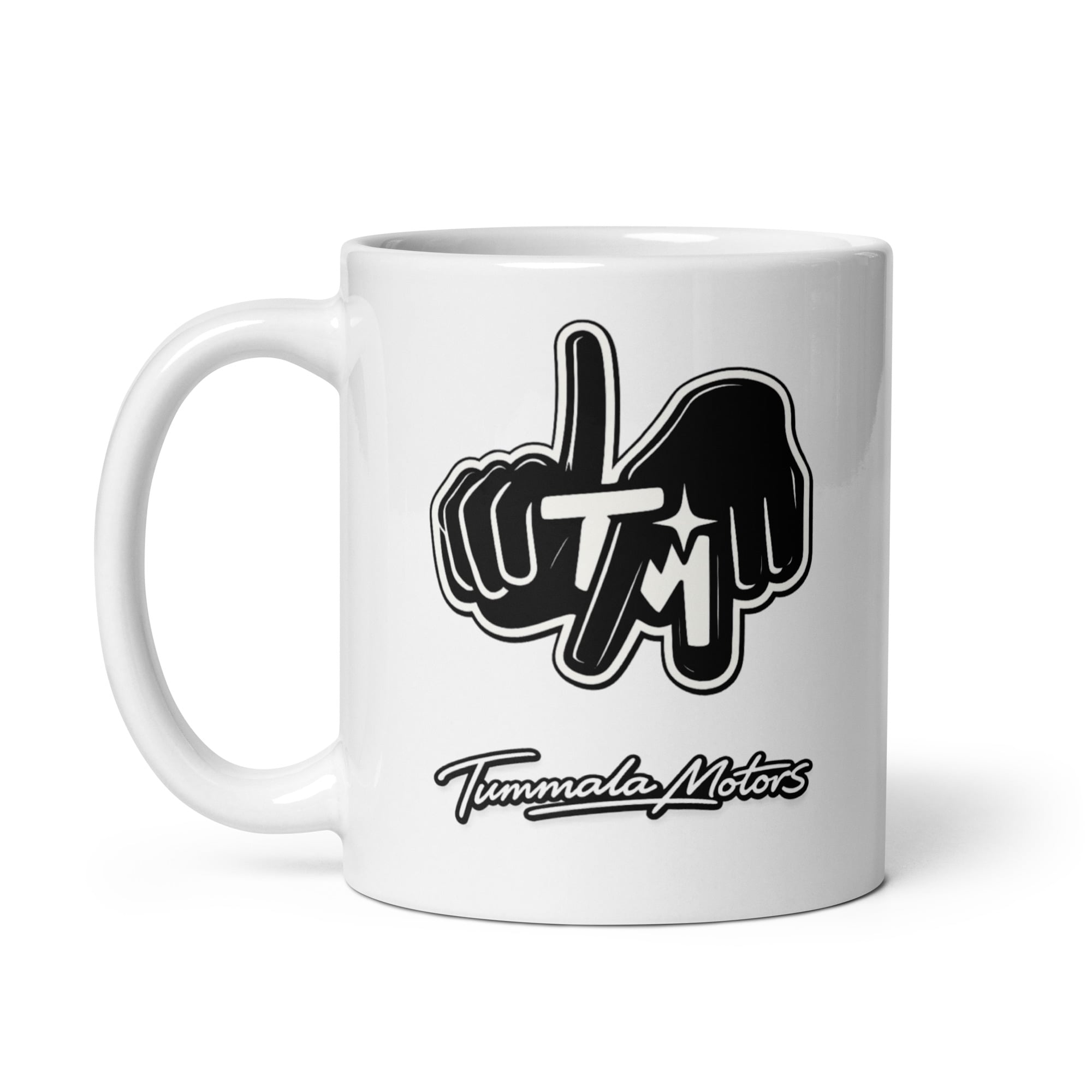 Tummala Motors White Glossy Ceramic Mug - Image 2