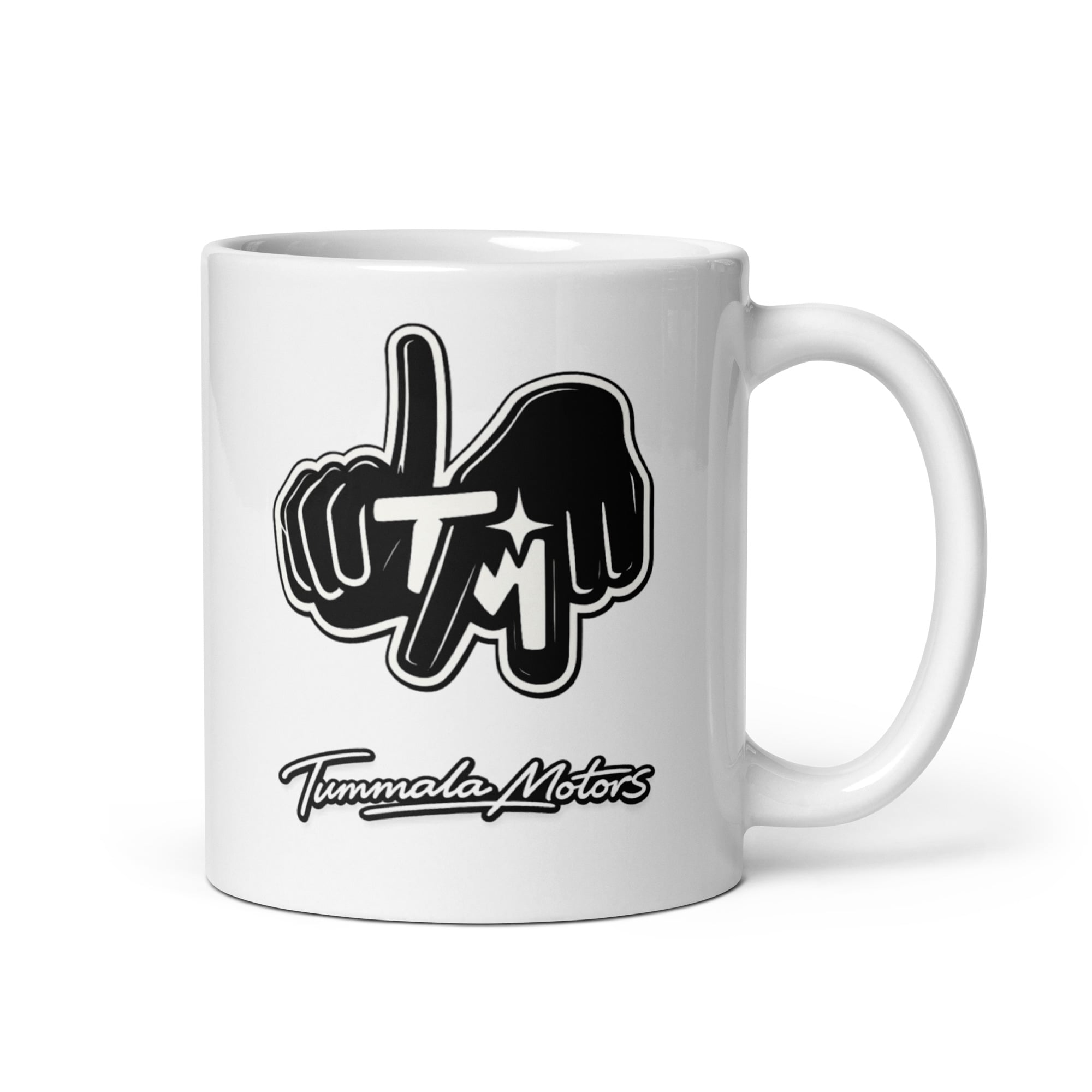 Tummala Motors White Glossy Ceramic Mug