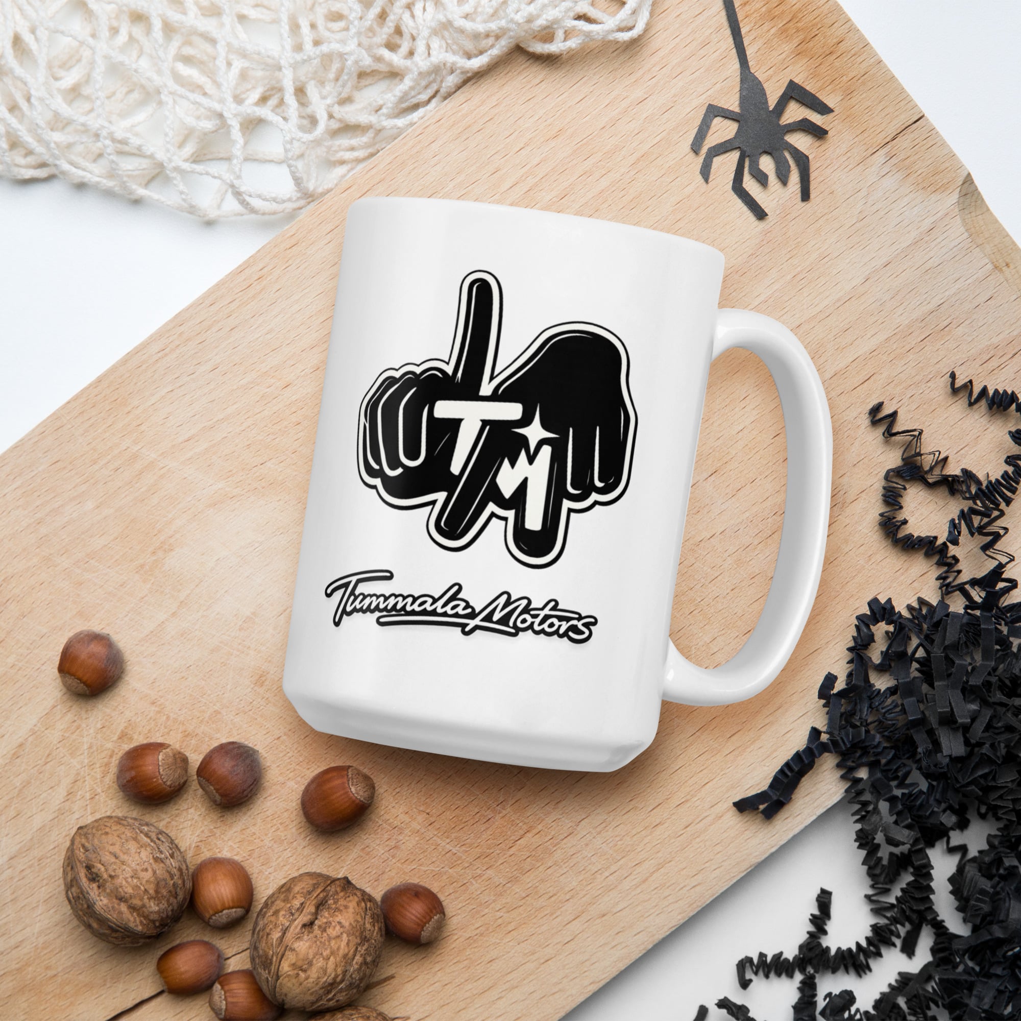 Tummala Motors White Glossy Ceramic Mug - Image 7