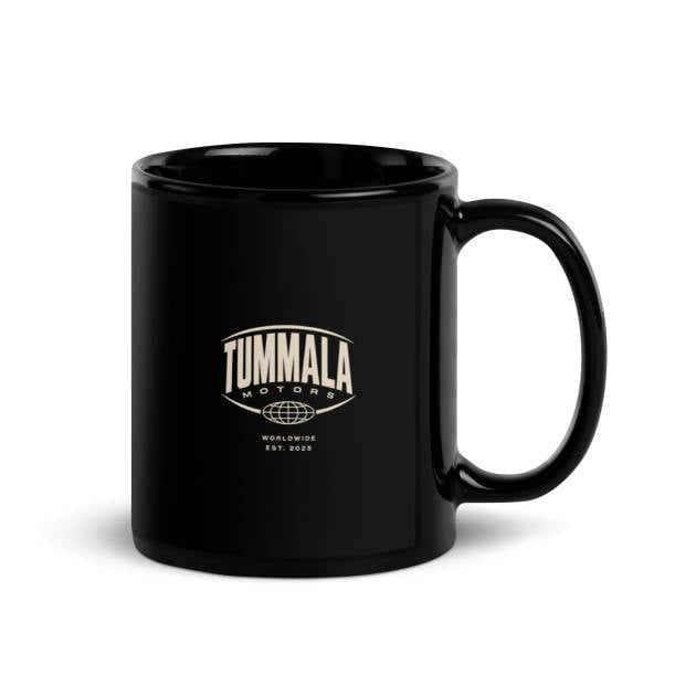 TM Worldwide Black Glossy Mug
