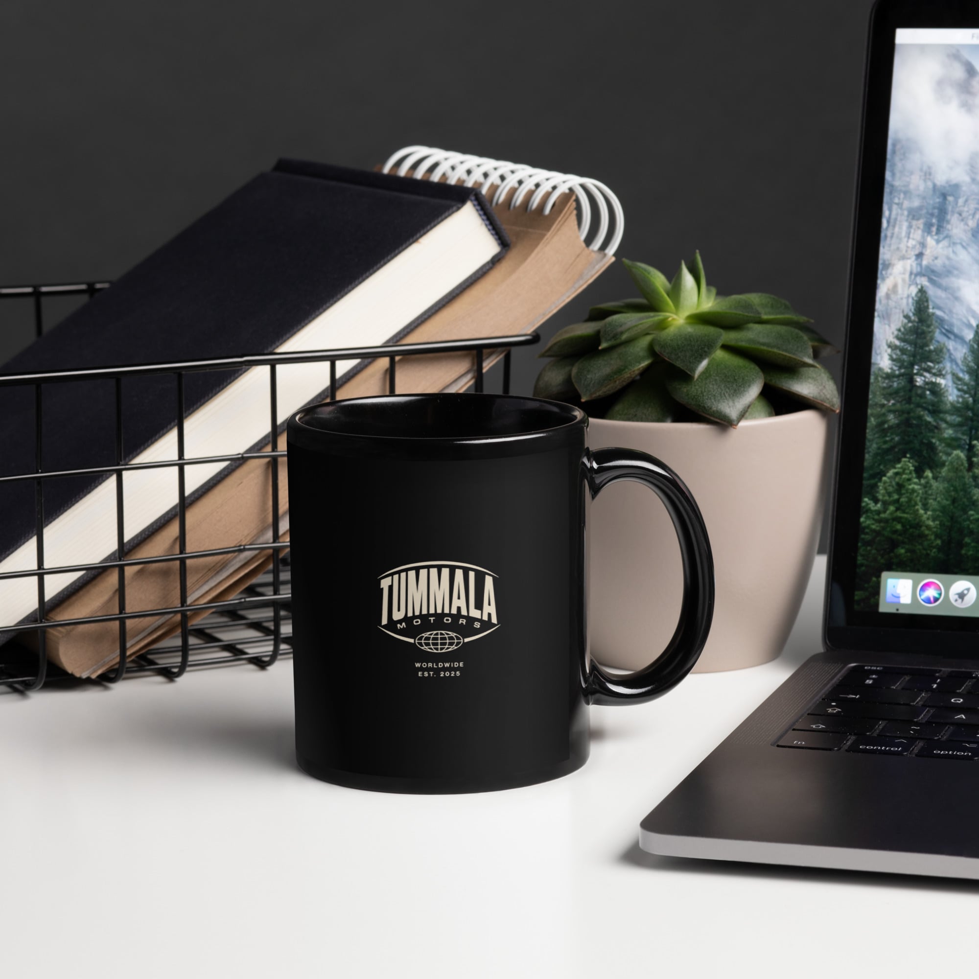 TM Worldwide Black Glossy Mug - Image 3